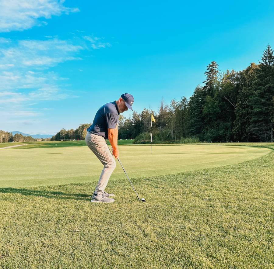 Golf swing instruction at Royal Quebec